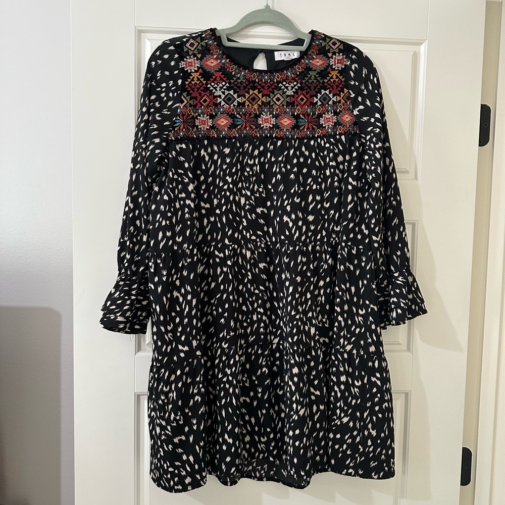 THML Dress with Colorful Embroidery